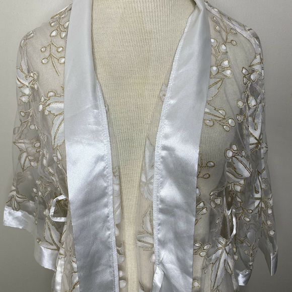 VINTAGE ROBE SINDRELLA Dressing Gown Open Front - Picture 5 of 11